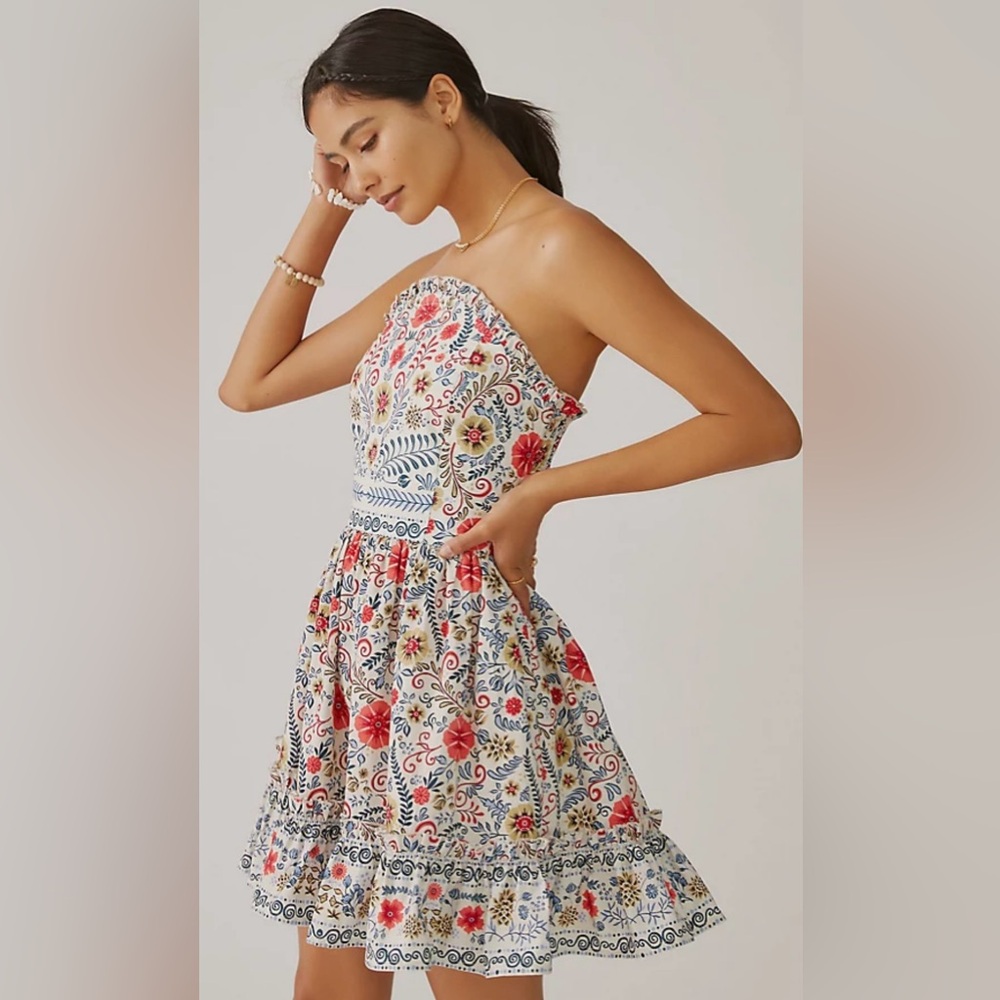 Anthropologie Forever that girl ruffle dress